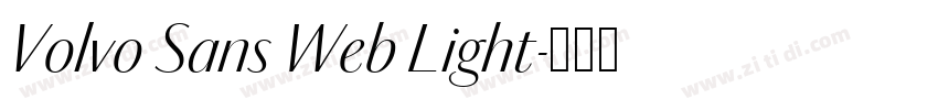 Volvo Sans Web Light字体转换